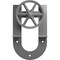 Ekena Millwork Premium Wagon Wheel Horseshoe Roller Hanger w/ Bolts for Barn Door for 2 1/4" Doors, Flint Gray GB60015R2WFG - alternate 5